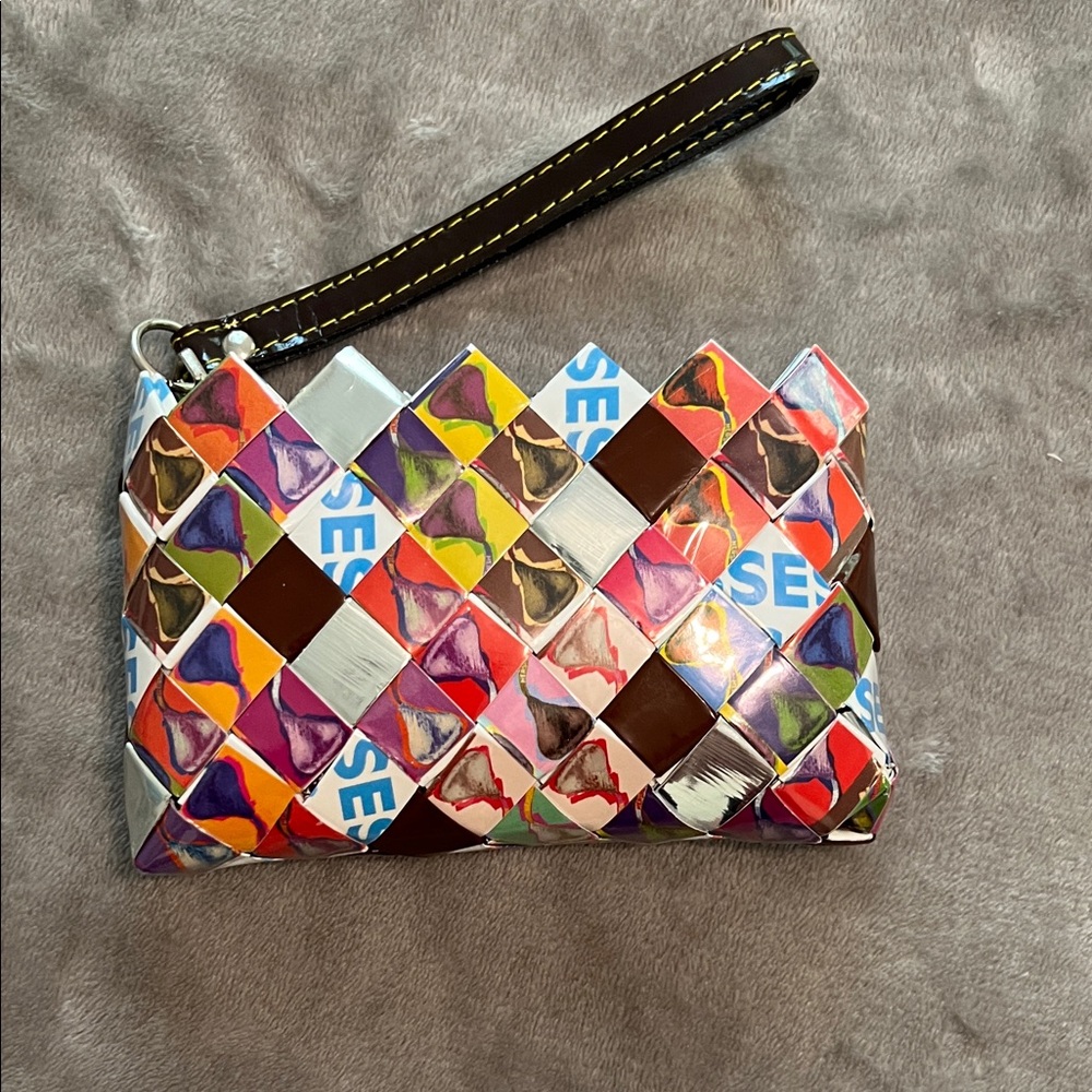 Nahui Ollin Multicolor Woven Wristlet